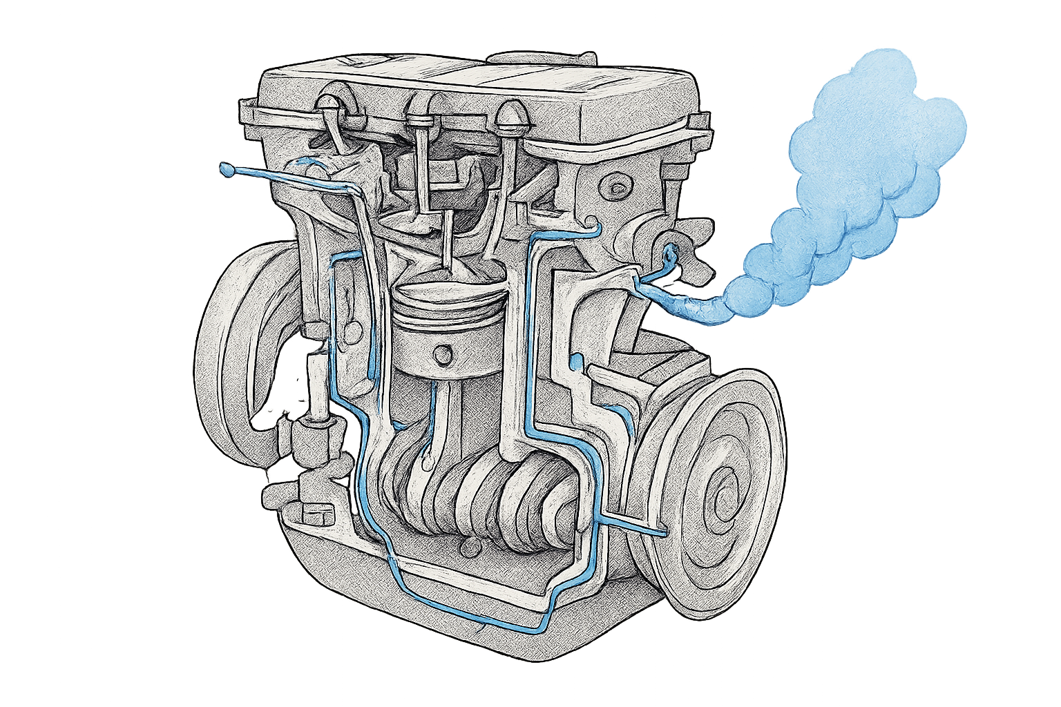 moteur surconsommation huile cause